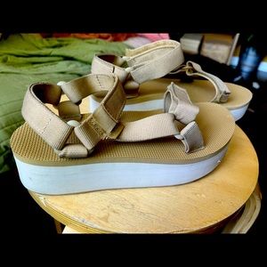 Tan Teva Sandals- Size 7